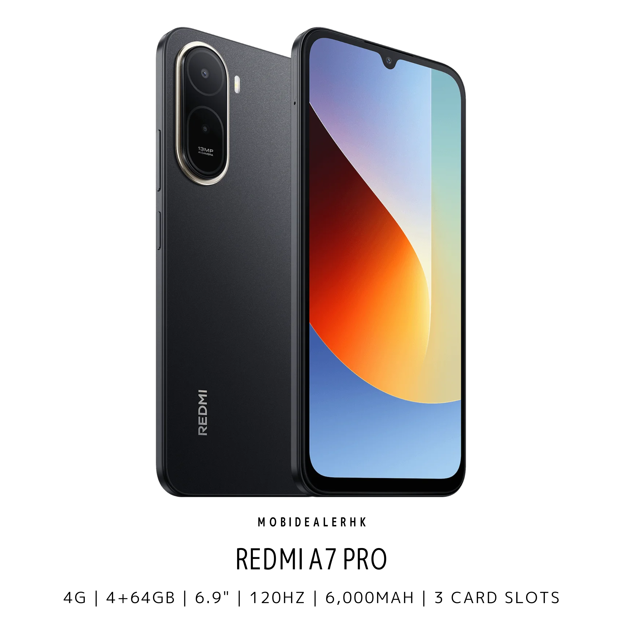 Redmi A7 Pro | 紅米 A7 Pro | 4G | 智能手機 | 6.9 吋 120Hz 護眼大螢幕 | 6000mAh 超大電量續航 | 獨立三卡槽設計