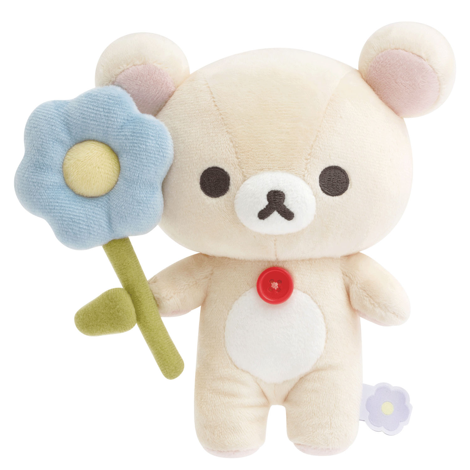 鬆弛熊 - 花朵系列公仔 (小白熊款)