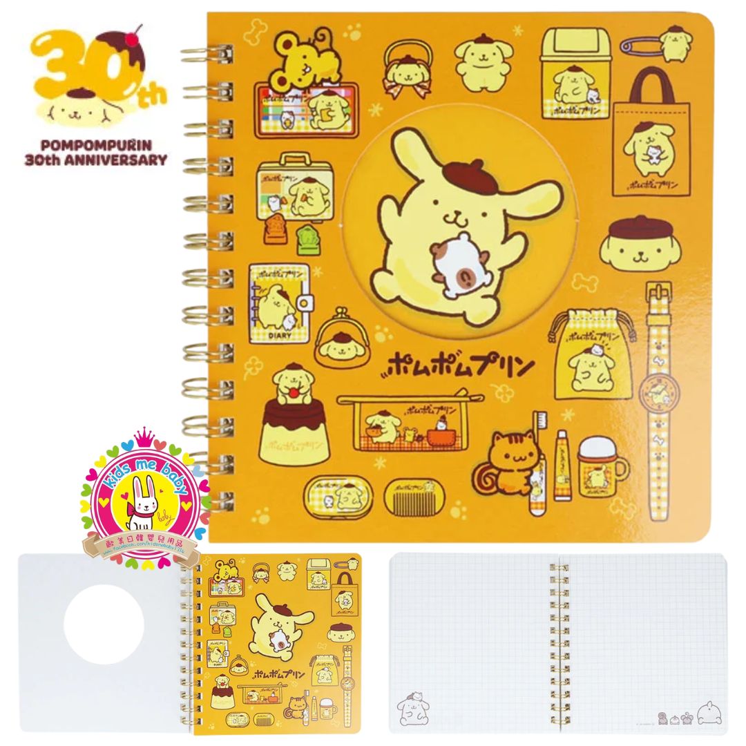 布甸狗 Pompompurin 30週年復古集卡風活頁筆記本 橙色 ⏰ 預購商品 - 歡迎查詢到貨期 ⏰