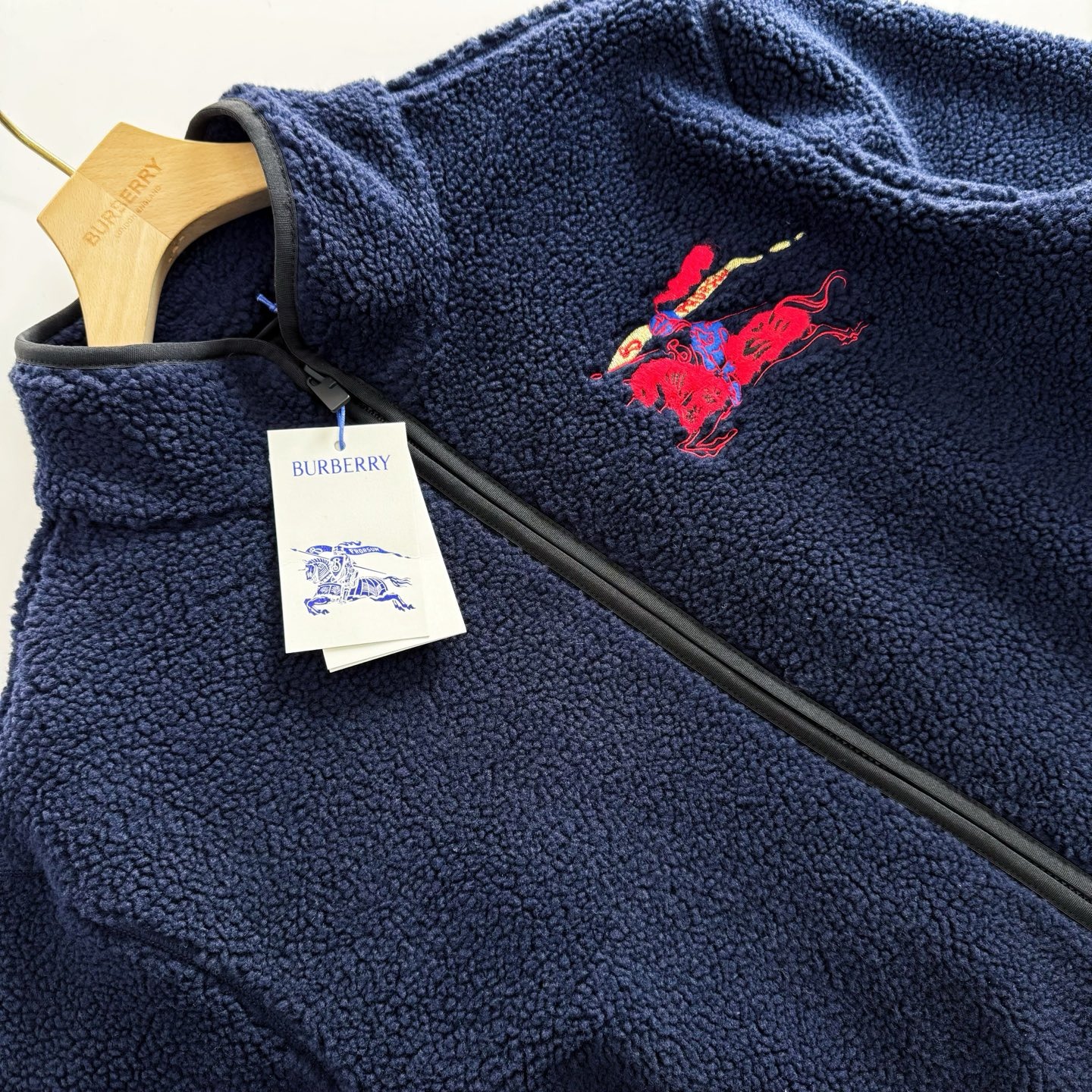 【頂級原單】Burberry  馬年限定搖粒絨羊毛拉鍊外套