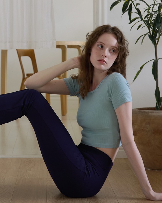 預購_DEVI-T0072Twin Golji Short Sleeves by Devi wear