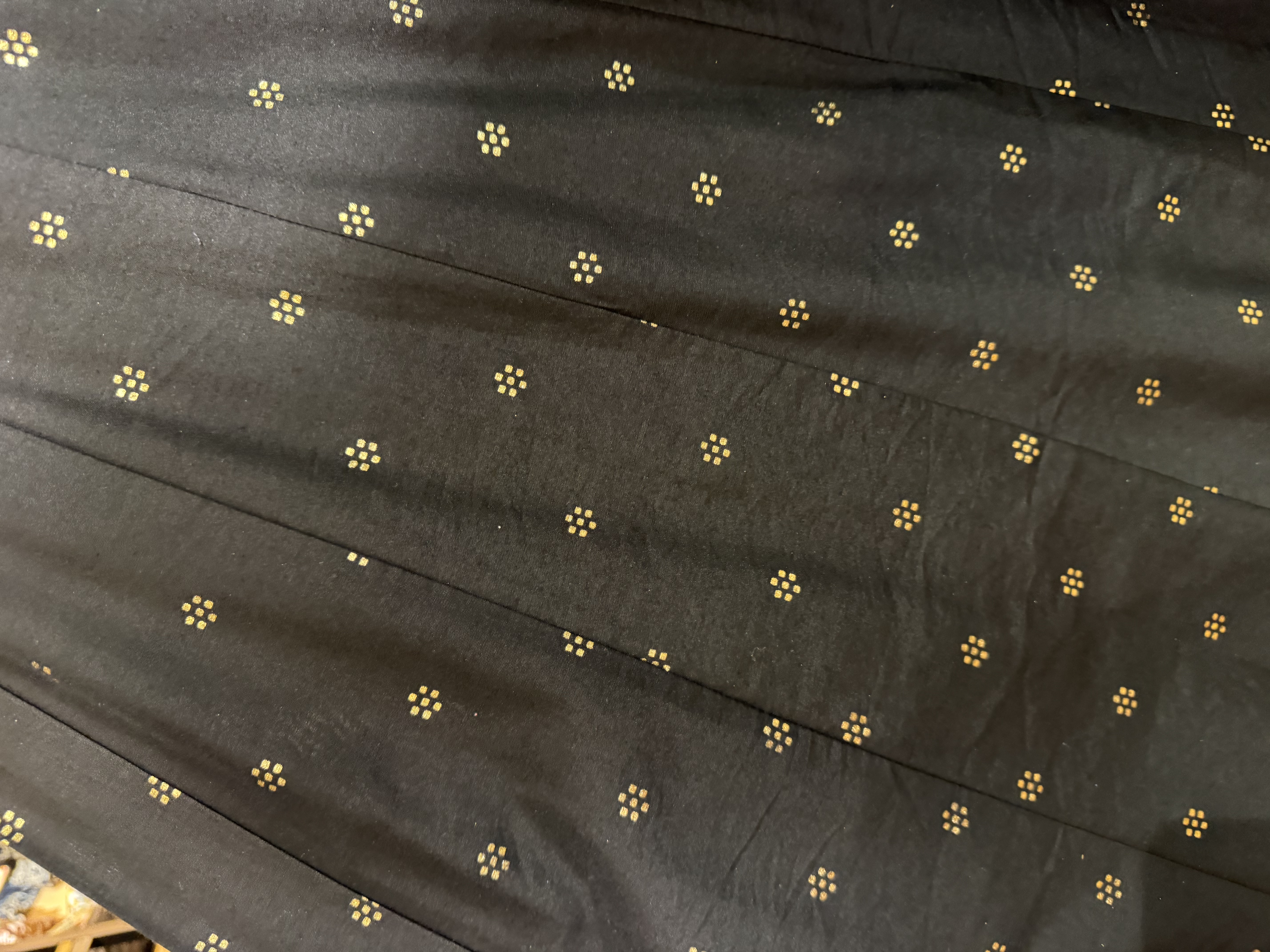 Black Gold Print Skirt #1391