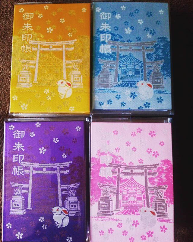 名古屋 三輪神社 西陣織 兔子御朱印帳【預購】