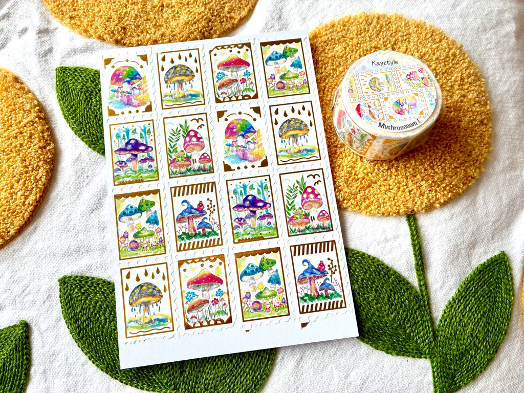 UK Collection 6 @2026 - Kayztyle Volume 21 Washi Tapes（Gold Foil）