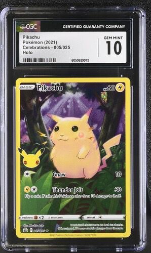 CGC 10 Pikachu 005/025 celebration