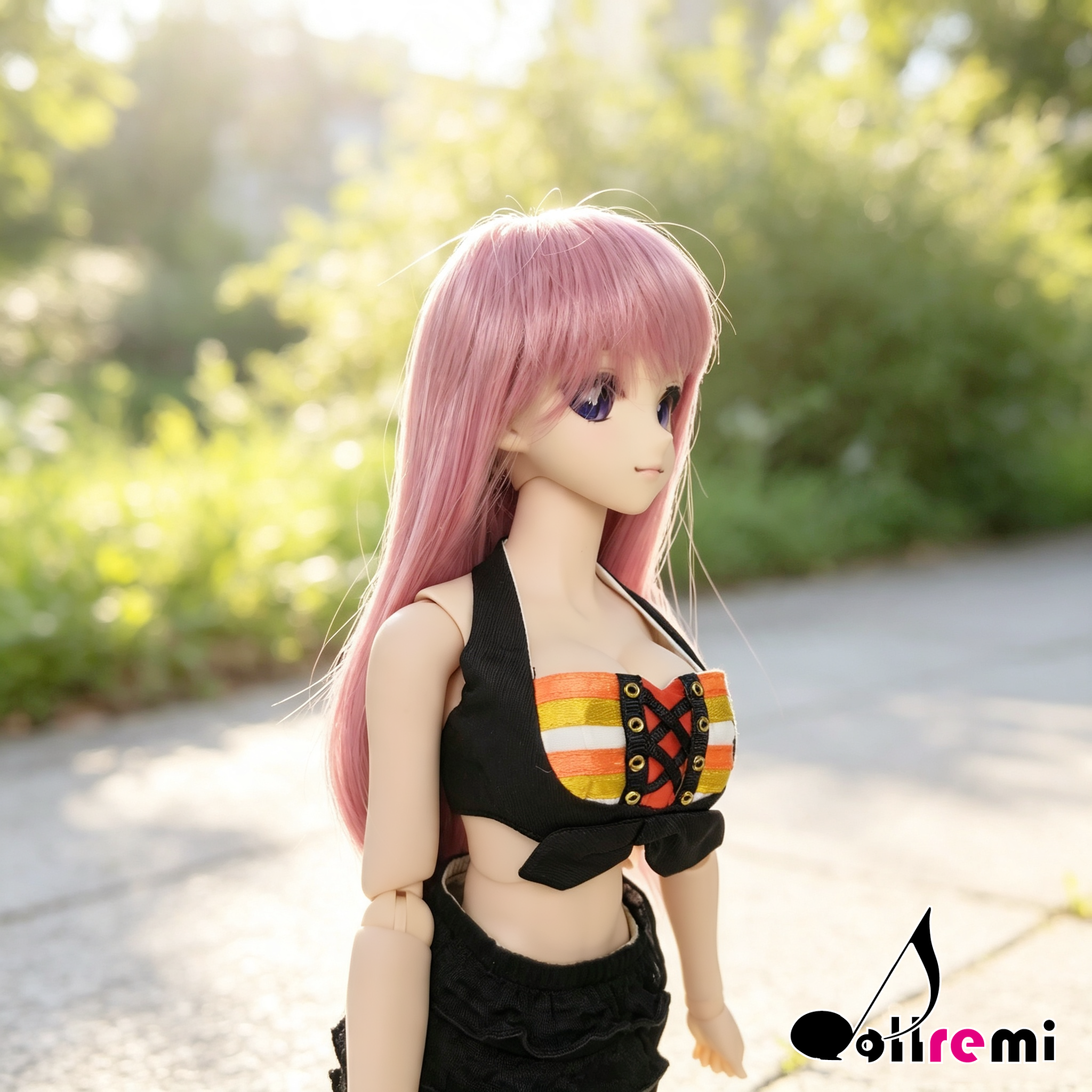【dollremi】(DD0116B) 彩色條子背心 Color striped Vest