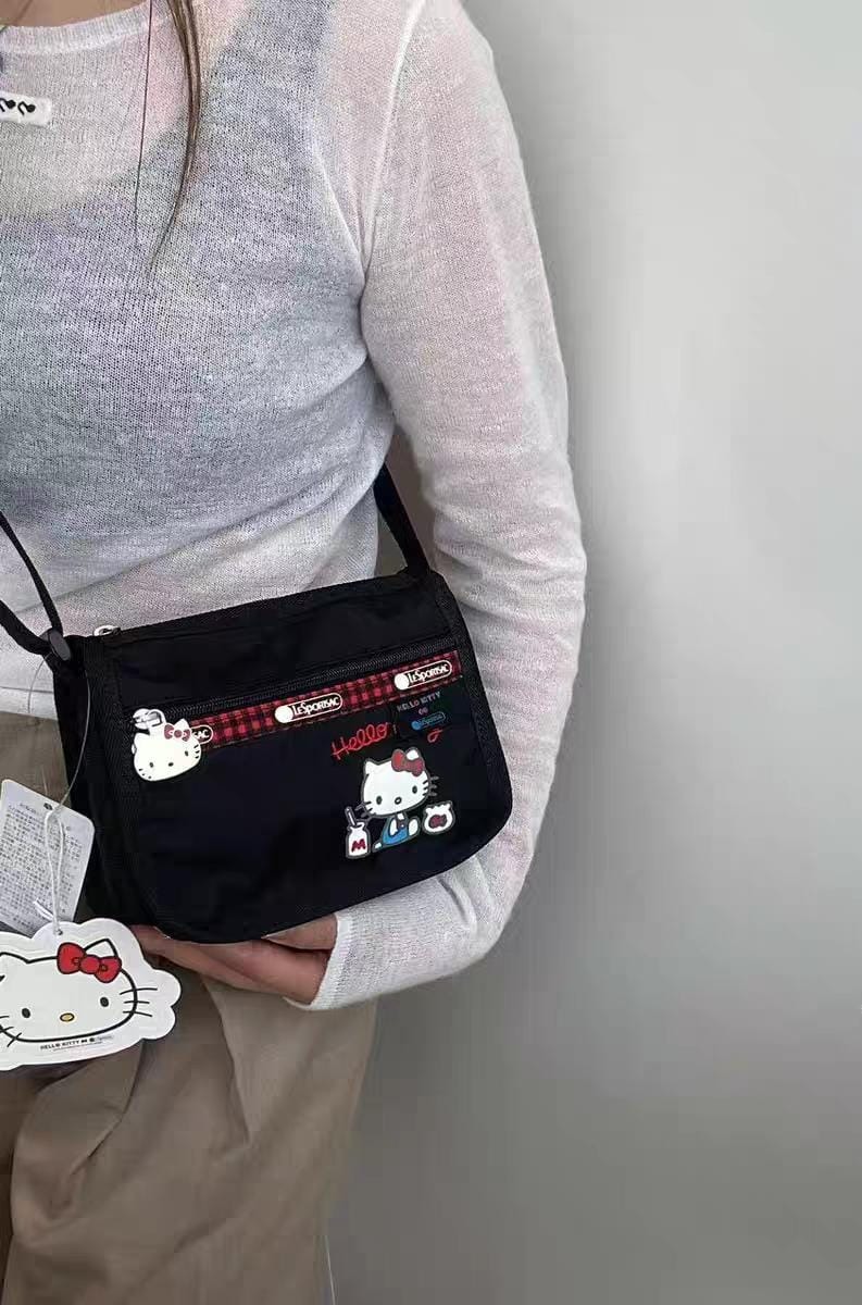 【現貨】日本限定版 LeSportsac Hello Kitty 百搭撥水斜揹袋