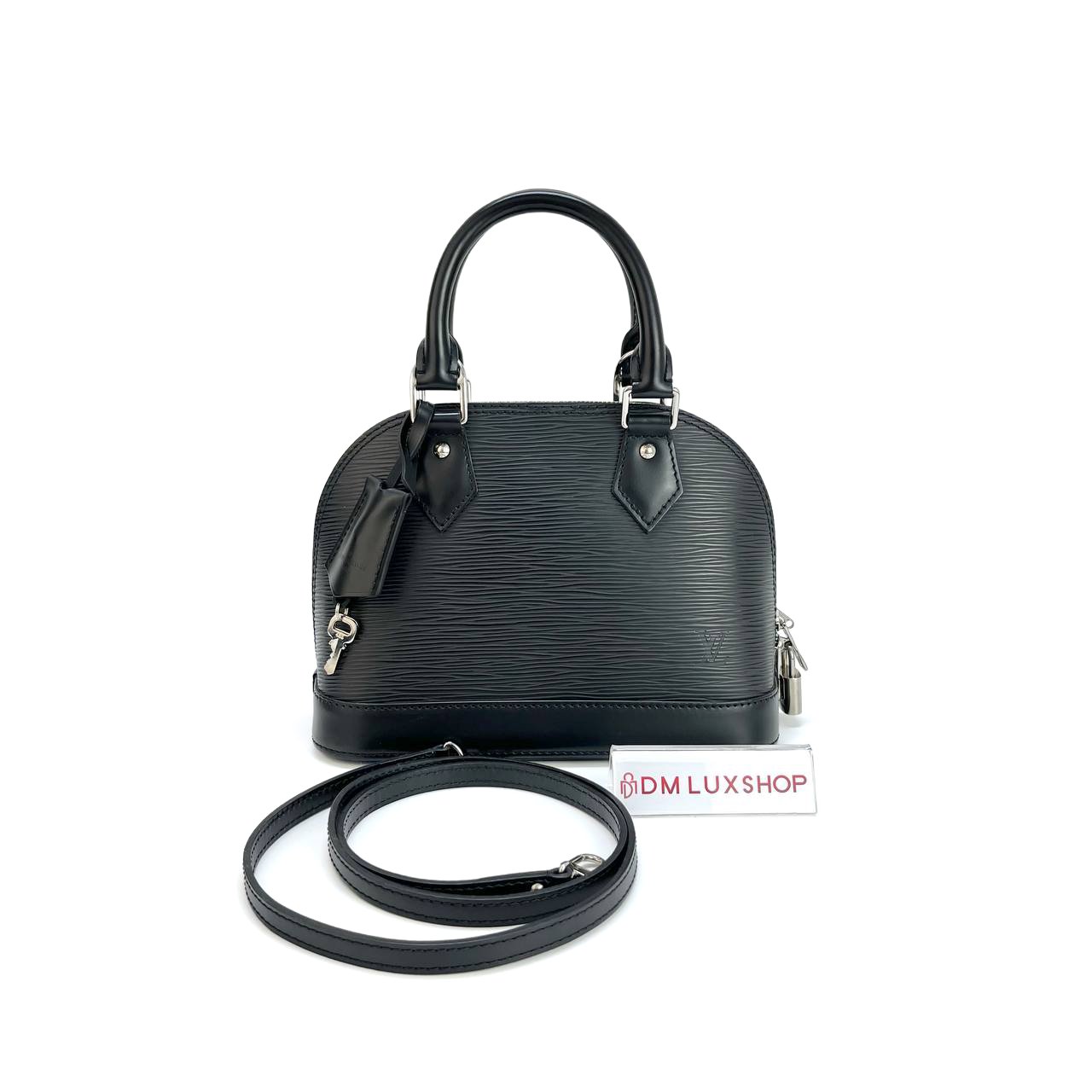 LV Black Epi Leather Alma BB SHW