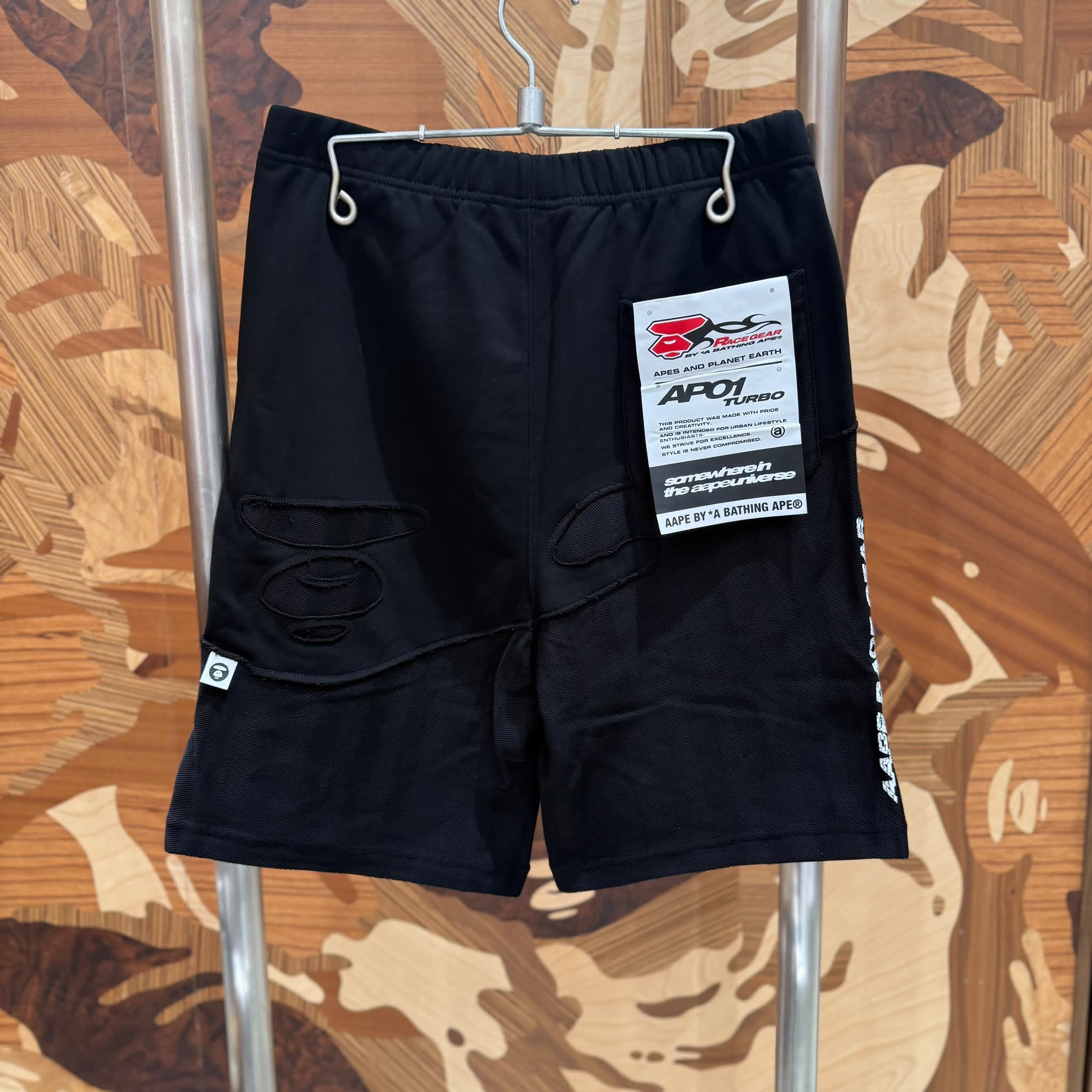 AAPE AAPE MAIN SWEAT SHORTS (D608)
