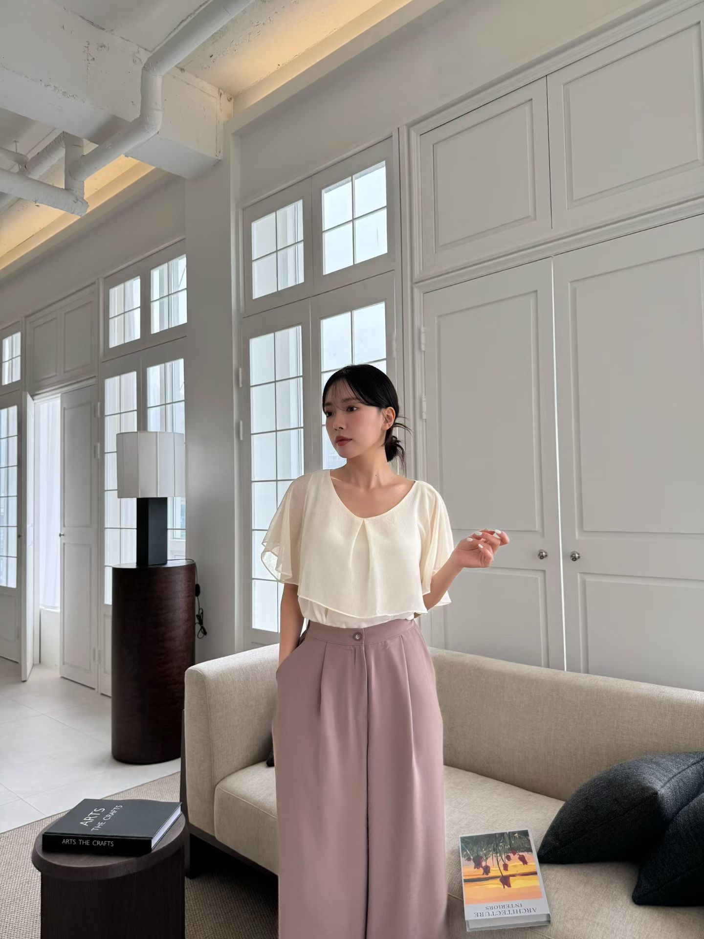 MG13_05 直腳落地褲 (3色)