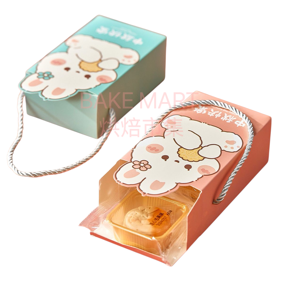 手提中秋月餅/蛋黃酥包裝禮盒[可裝2件月餅] Mooncake Packing Box