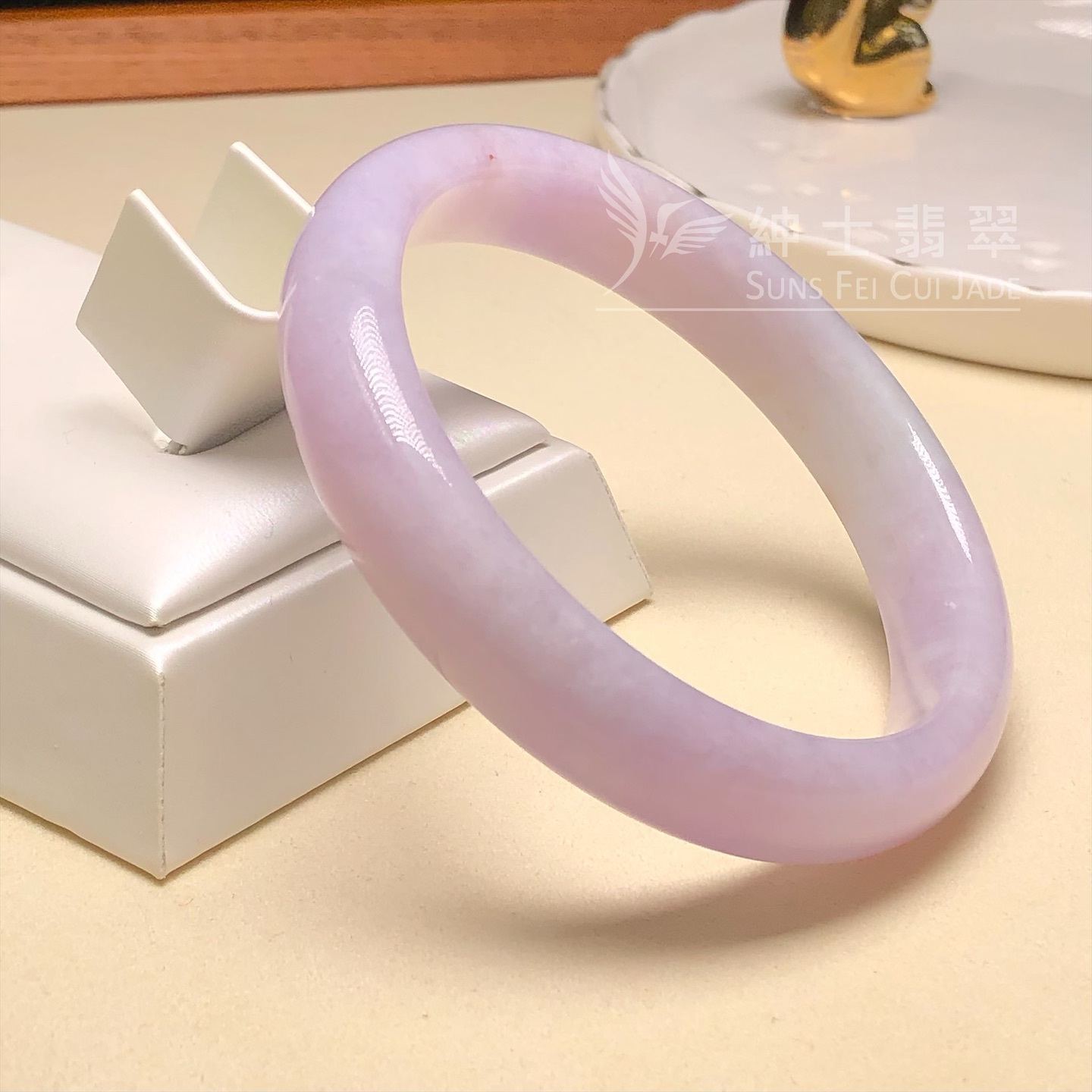 木那紫羅蘭帶翡色福鐲59mm