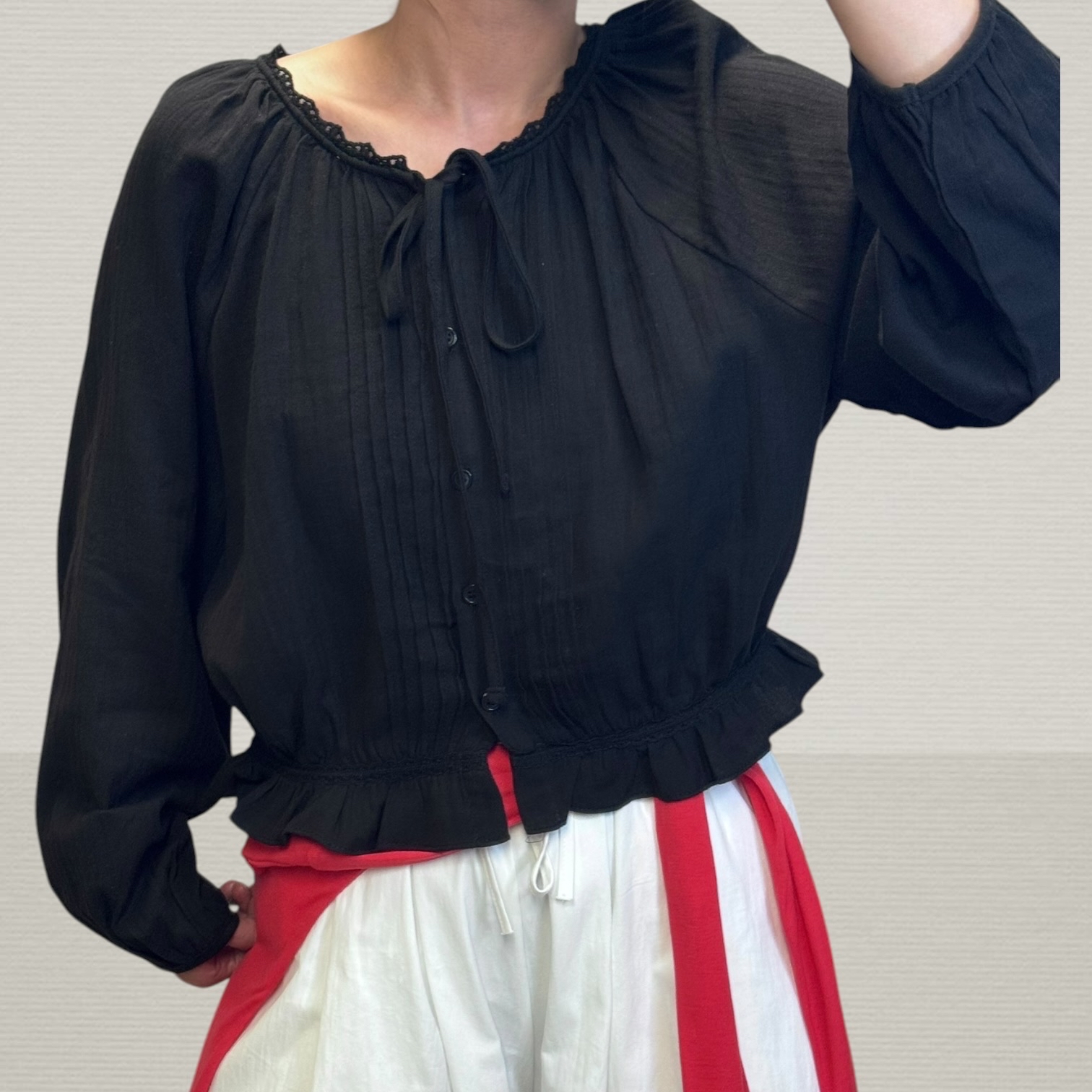 221195 暗紋waffle腳top