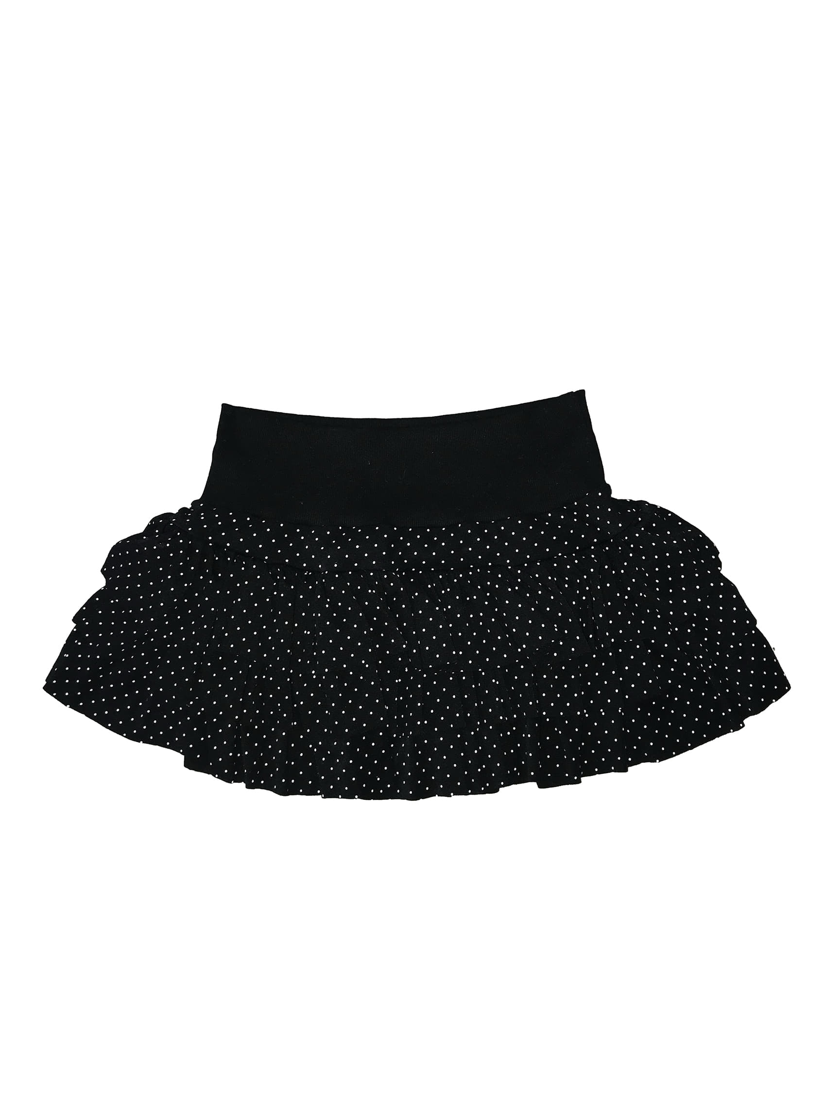 Ruffle Polka Dot Mini Skirt
