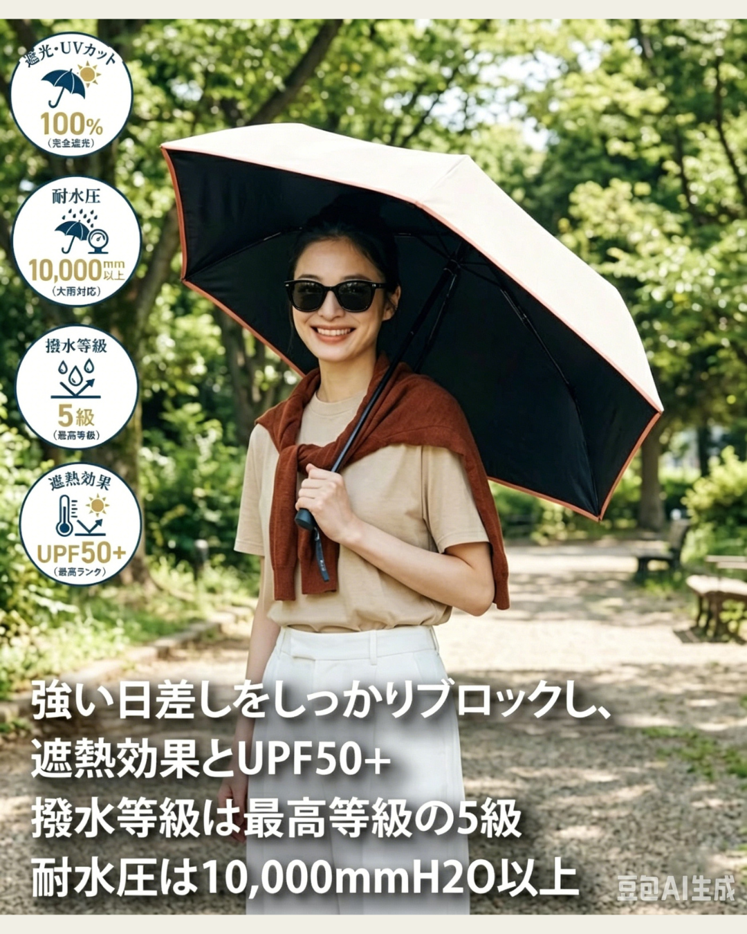 日本代購【﻿ 2026新商品 日本直送 Kiu 超強 防風 抗UV  晴雨兼用大傘 | 直徑109cm) | High-Performance Windproof All-Weather Umbrella 】
