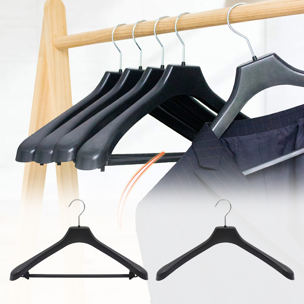 無痕防滑寬肩衣架 無檔 X510-46cm UB0244