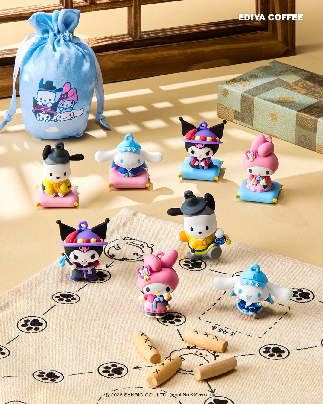 Sanrio - 韓國 Ediya Coffee x Sanrio 韓國傳統系列