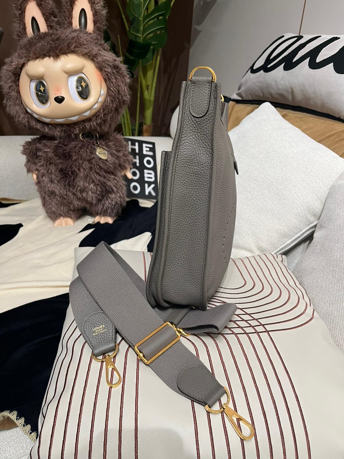 Hermes Evelyne 29 Stamp C 錫器灰etain 100%Authentic, 98%New ✅Dust bag