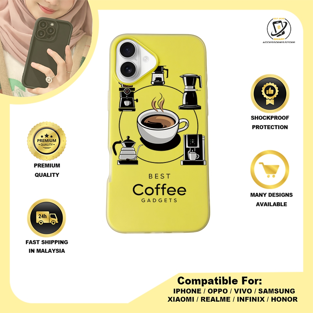 JELLY CASE PHONE FOR IPHONE - DESIGN COFFEE C