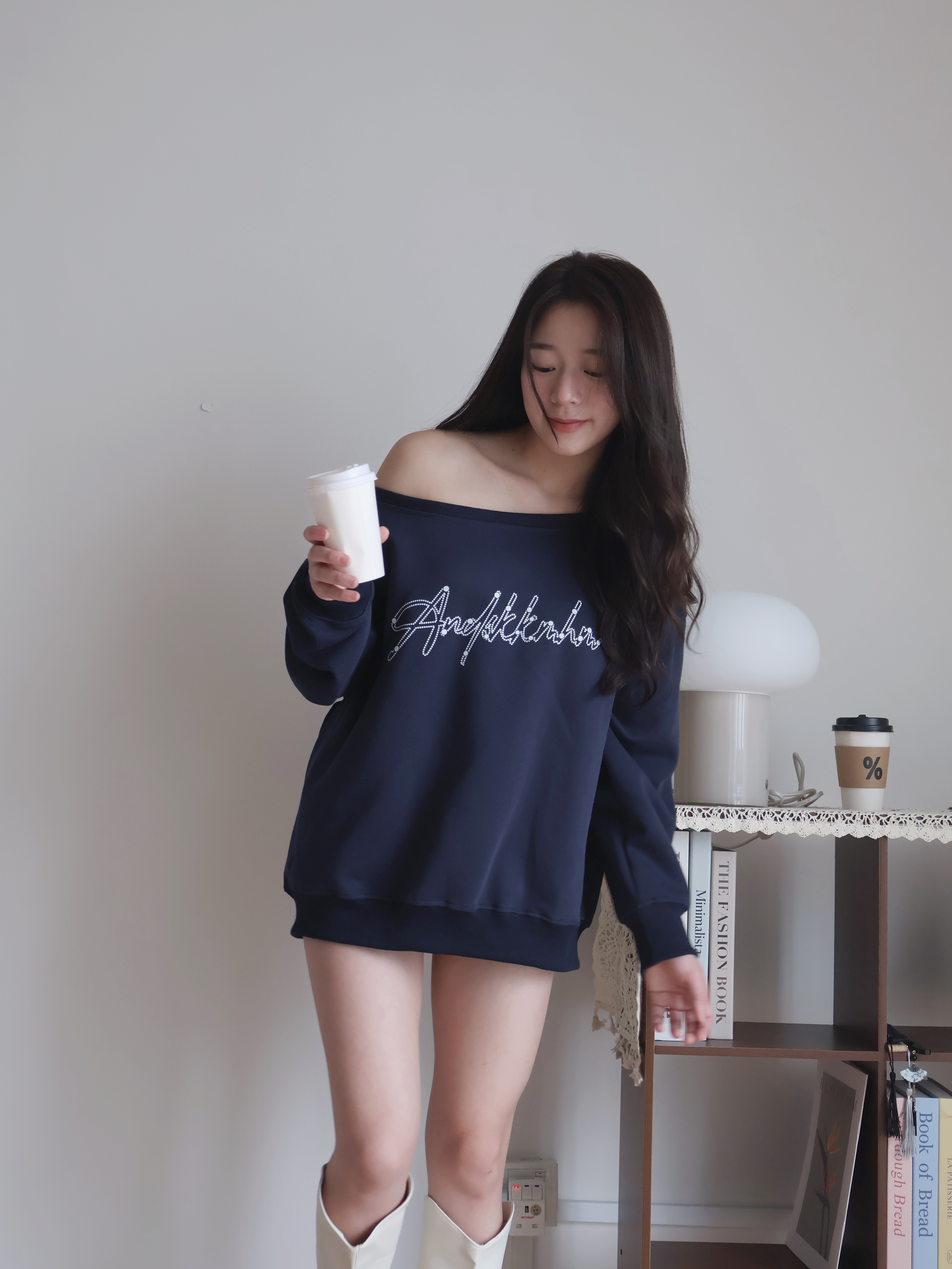 SL36 Navy Long Sleeve Top