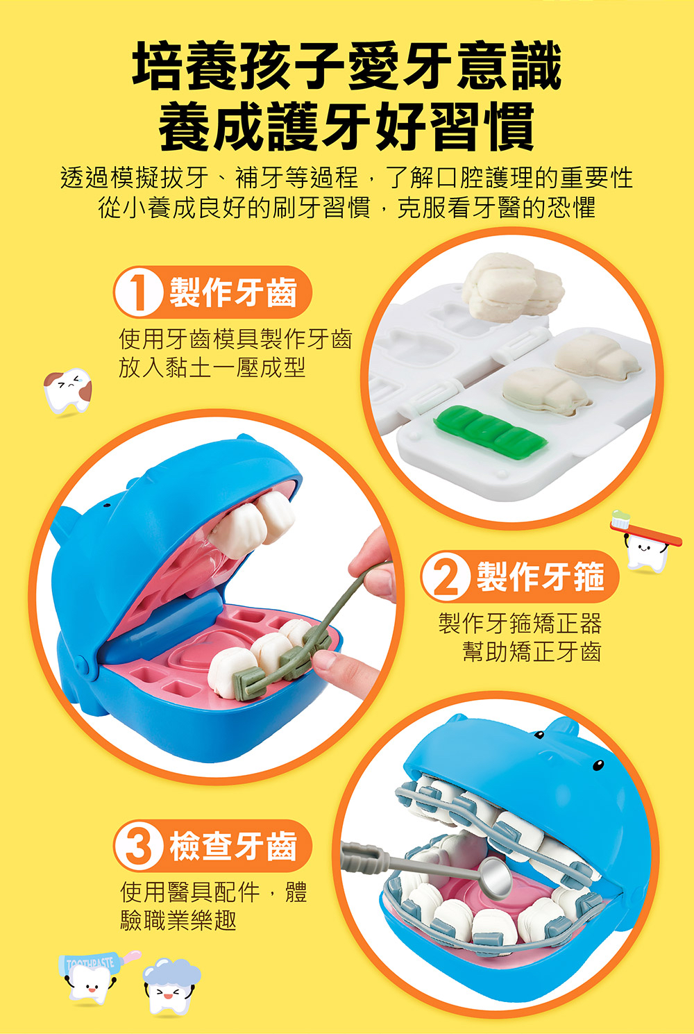 🔸預購貨品🔸FOOD超人趣味牙醫診所小麥黏土