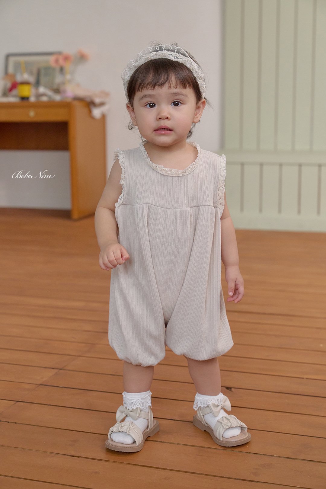 ☀️預訂 韓國直送☀️🇰🇷Bebenine三色蕾絲花邊無袖連身服