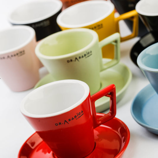 Dr. Arabica Professional Series - Espresso 60ml, 90ml & 120ml Cup & Saucer