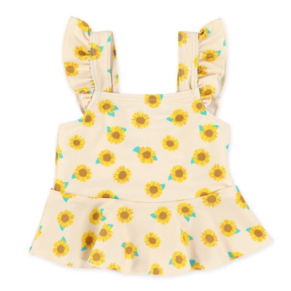 🇯🇵預訂 日本直送🇯🇵兩色花卉滿印荷葉邊分體泳衣