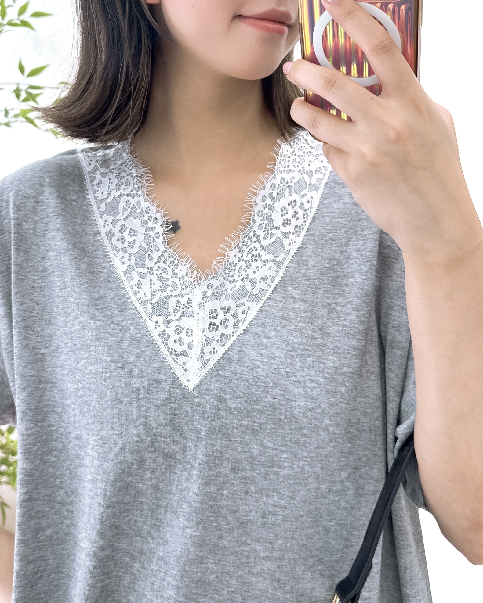 絕美拼網紗通花長上上衣/Ops 2色