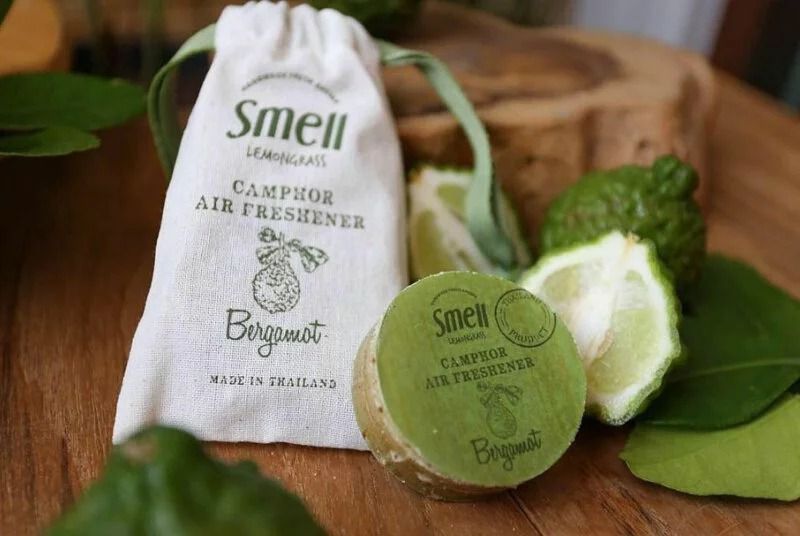 $55袋.2袋或以上:$45袋.泰國直送Smell Lemongrass 天然植物手工防蚊磚香包30g