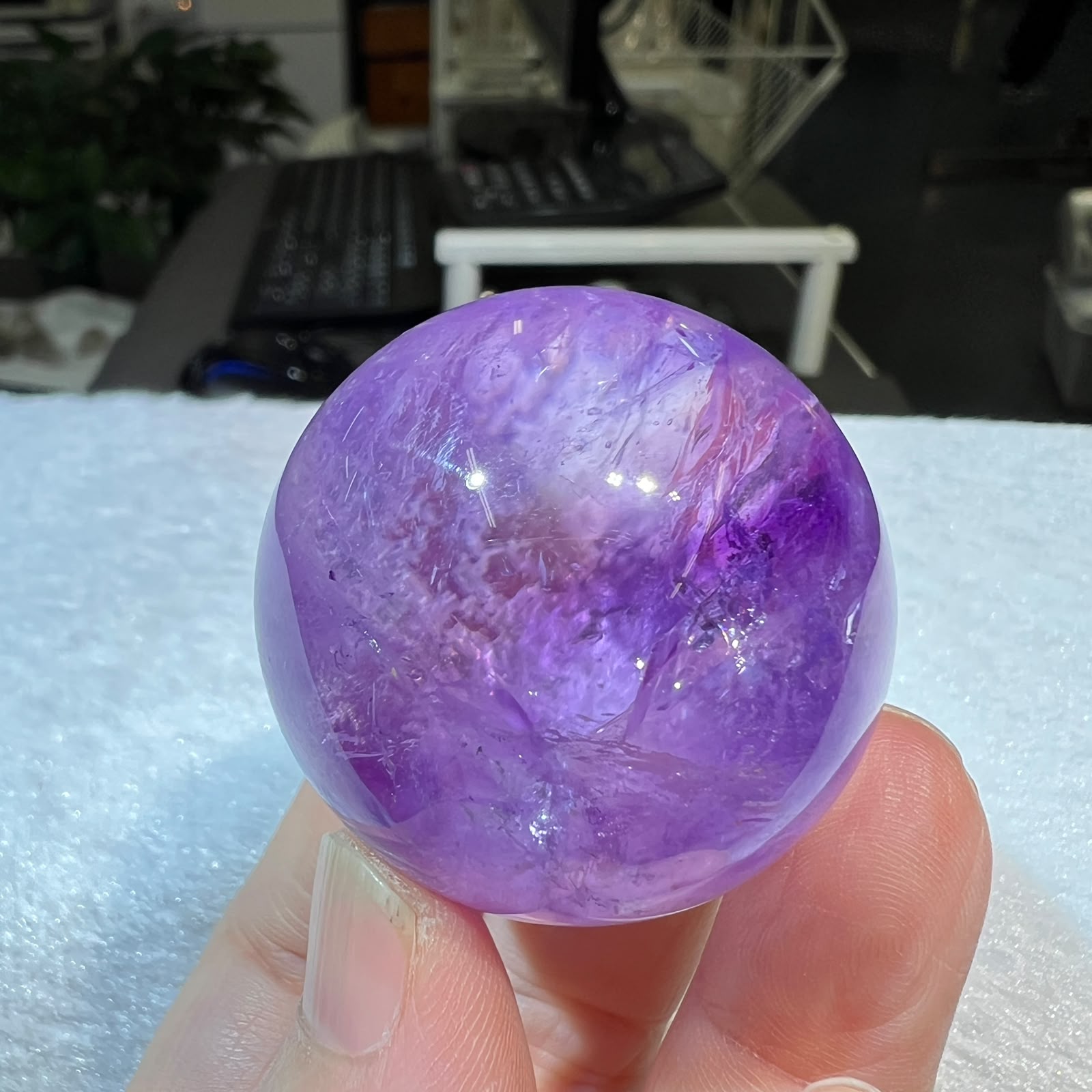 紫水晶球 3.7cm+/- (不連座)#CA0062