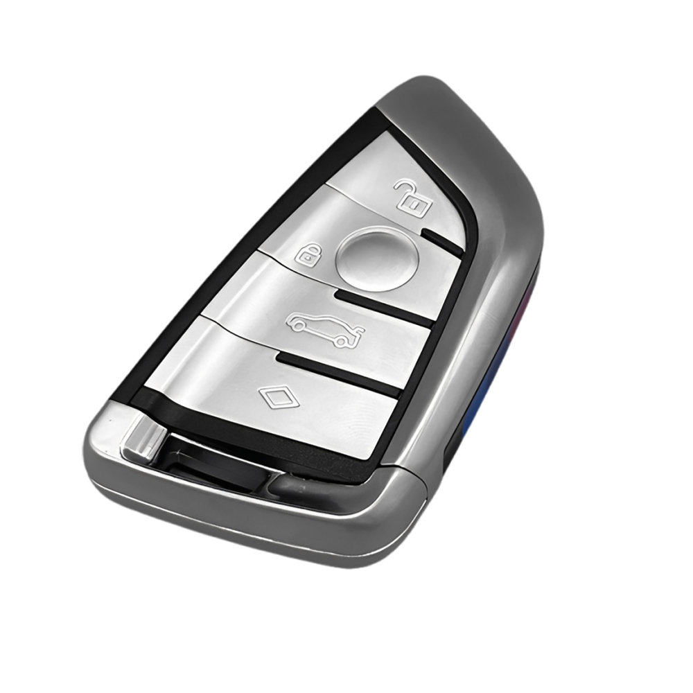 適用於寶馬汽車鑰匙殼 刀鋒4鍵G底盤外殼（金屬彩邊） UA0545