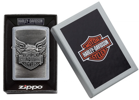 Zippo 20230 HARLEY-DAVIDSON® 鷹徽章 防風打火機 原裝行貨 美國製造 Windproof  ZIPPO 指定授權經銷商 |美國製造 | 收藏  哈雷 Harley-DavidsonR Eagle Emblem