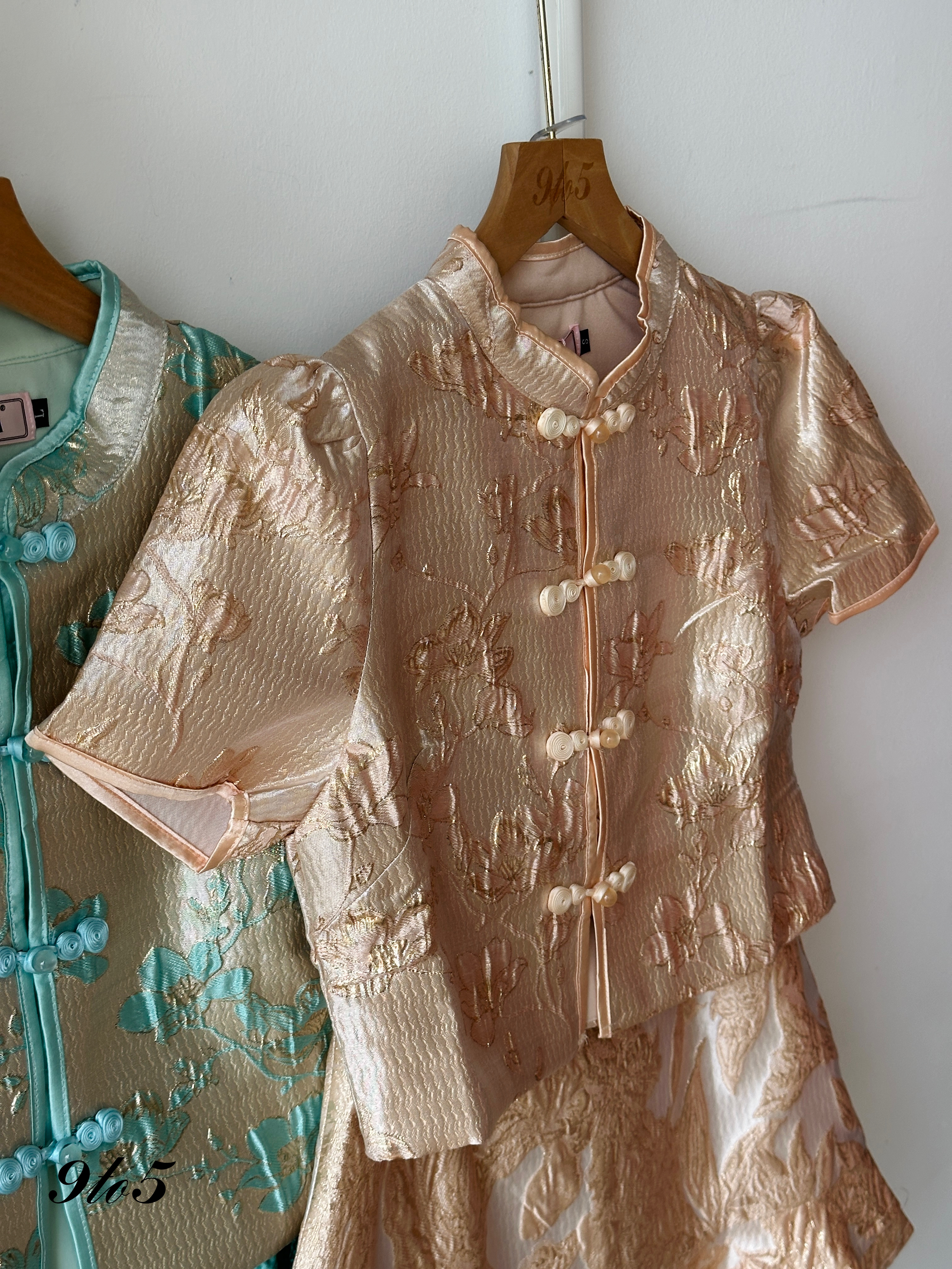 D2319 Cheongsam Matching Set - 3 Colors