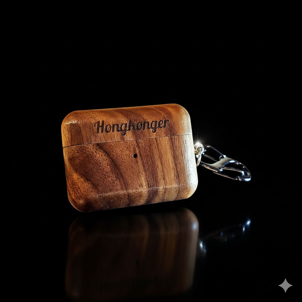 Hongkonger 木製 AIRPODS Case (免費刻名)