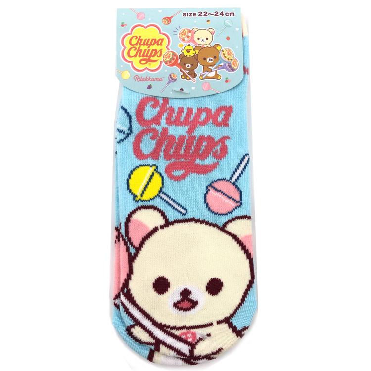 鬆弛熊 × Chupa Chups 聯乘女裝船襪 (3款）