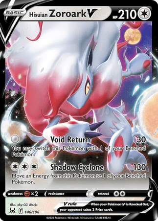 Pokemon TCG Lost Origin - Hisuian Zoroark V-146/196