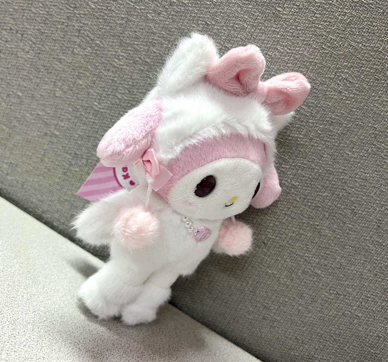 🎌日本直送🎌 原宿限定Kawaii Sanrio Factory長腿系列白貓造型公仔掛飾