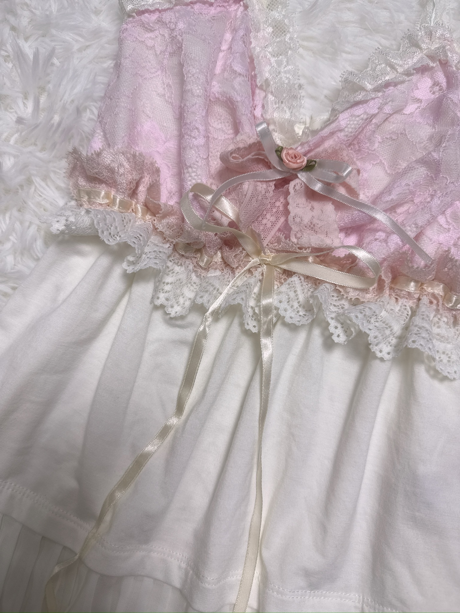 Balletcore Tenshi Kai Lace Rose Remade Camisole