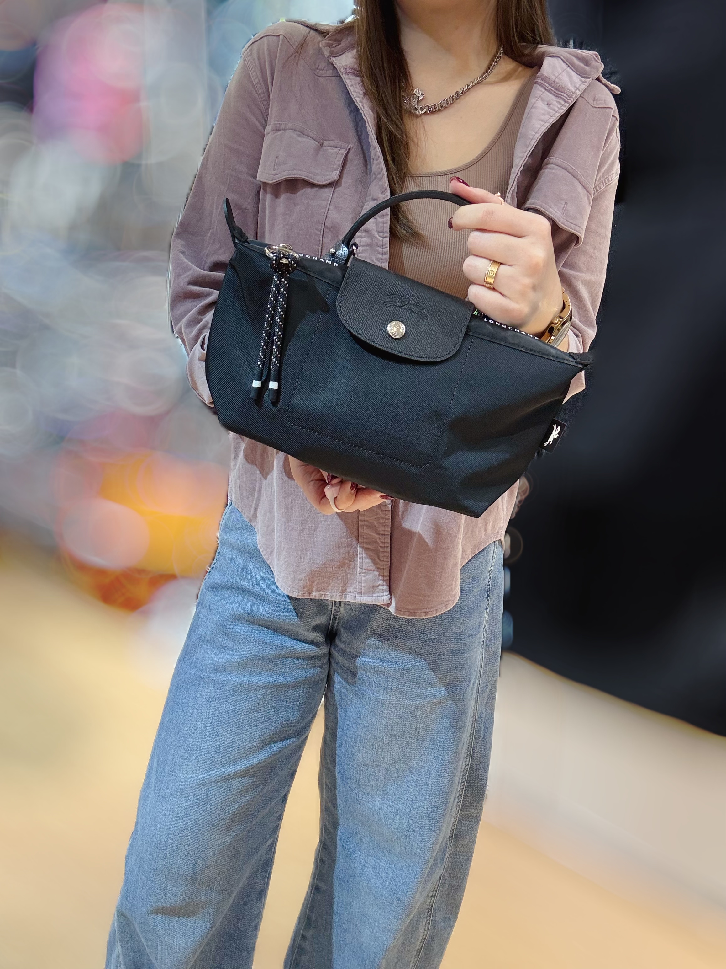 Longchamp energy pouch blk