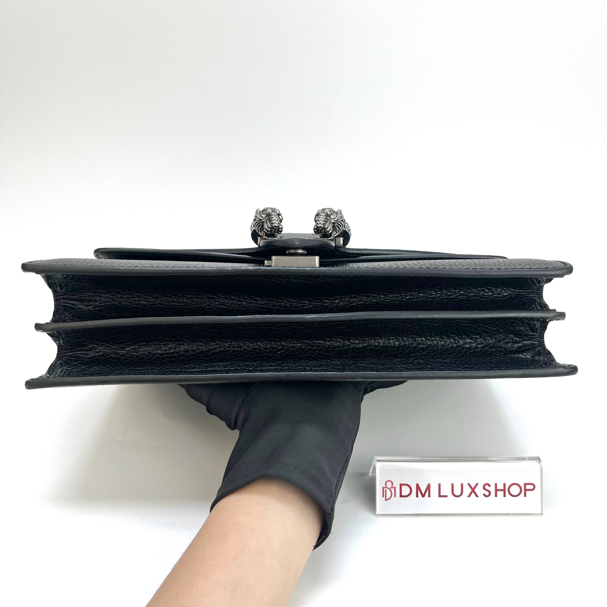 Gucci Black Dionysus Medium Shoulder Bag SHW