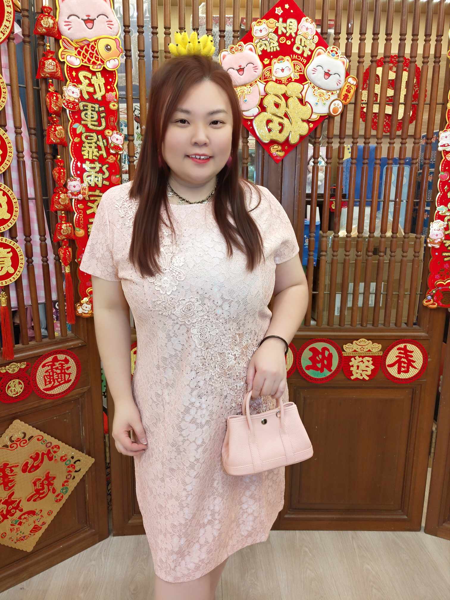 OTD06 2057734 蕾丝刺绣花亮钻旗袍