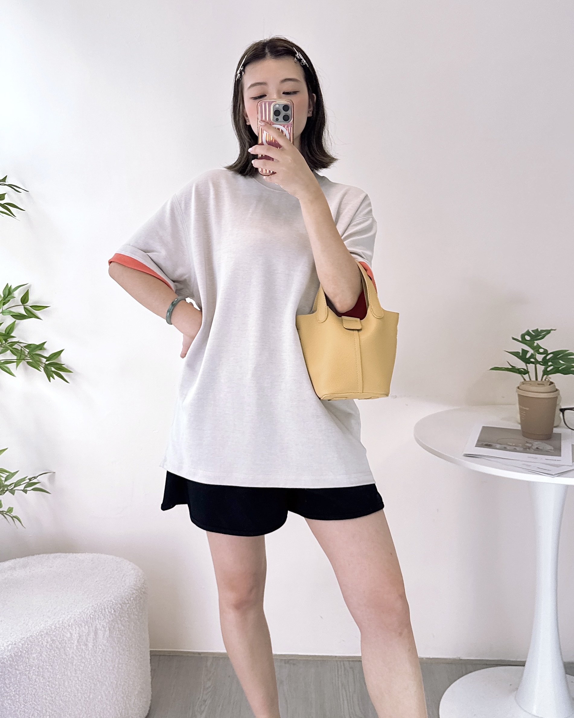 高質牛奶太空棉寬鬆上衣 2色
