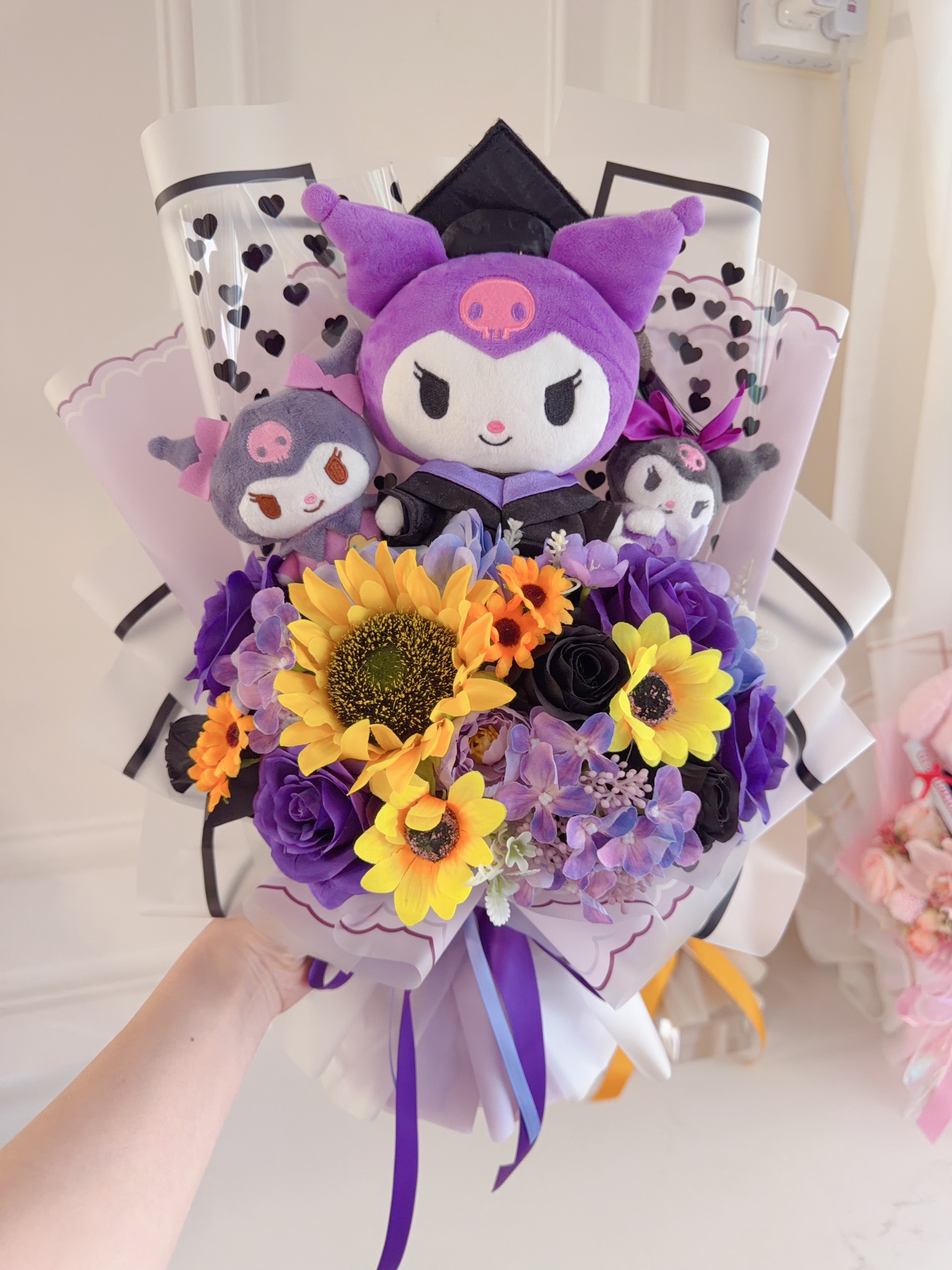 (現貨)kuromi畢業公仔花束