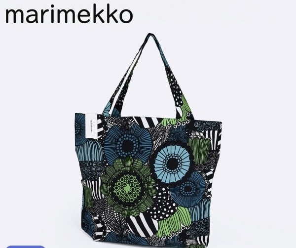 Marimekko Tote Bag Siirtolapuutarha圖案