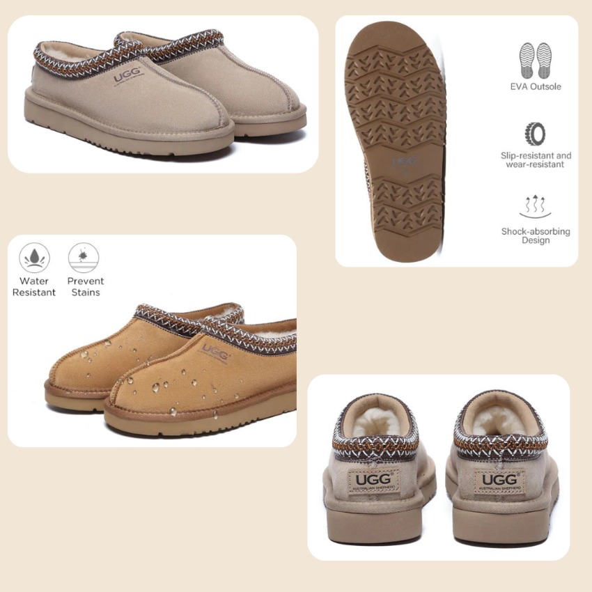 澳洲🇦🇺直送✈️ UGG羊皮羊毛Hippie靴 - 栗子色 (AUG3026)