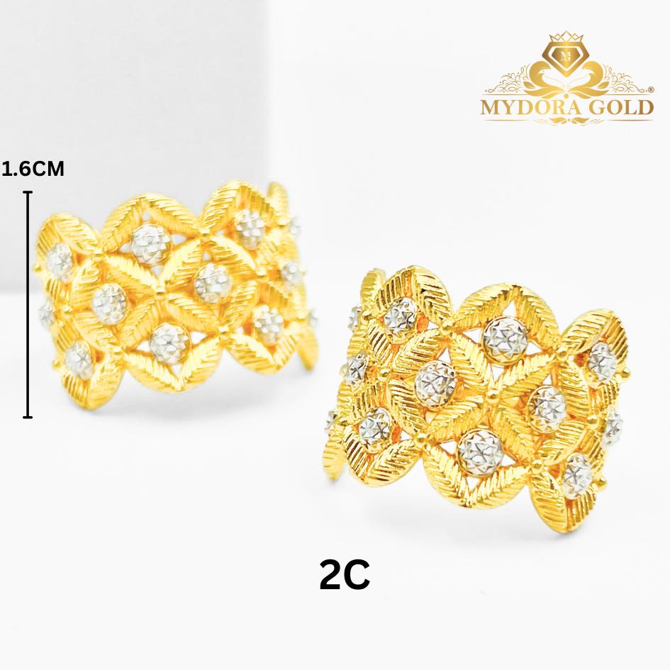 MYDORA Cincin Luxe Bunga Colek (5G) l EMAS 916/22K