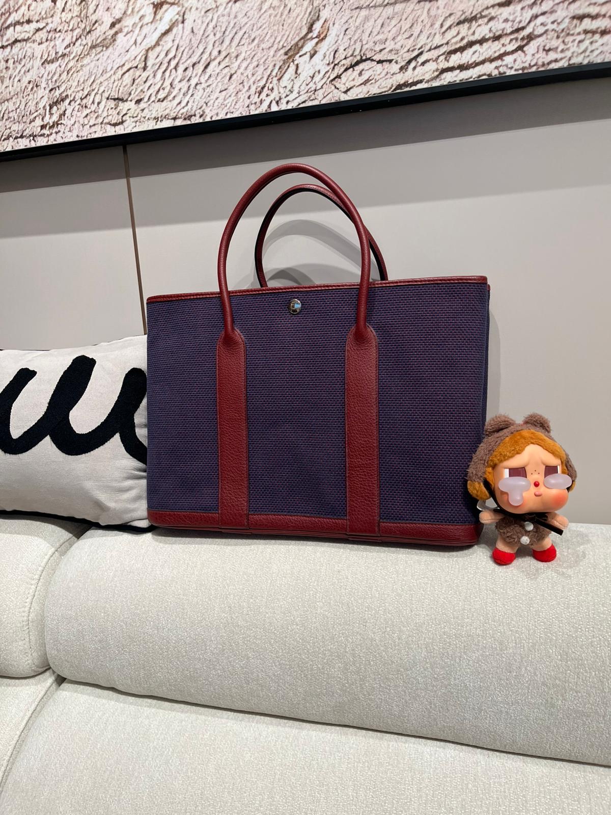 Hermes garden party 36 Stamp [Q] 100%Authentic ,95%new  ✅dust bag