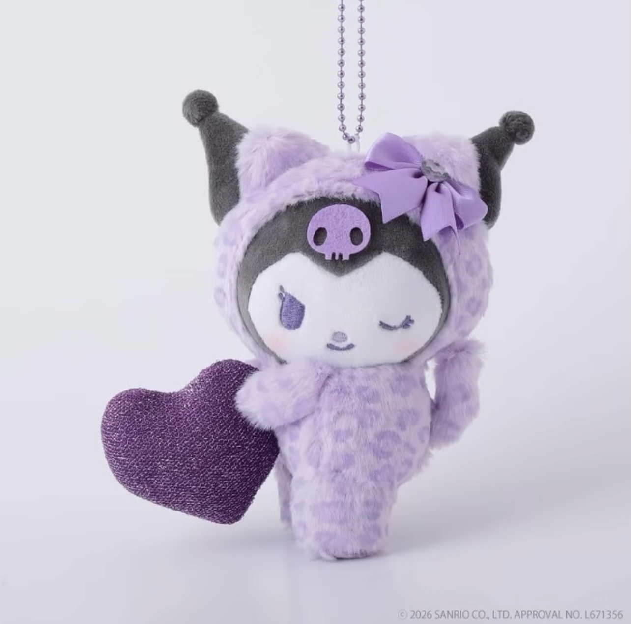 （約7月中到貨）🎌日本限定 🎌 Sanrio 豹紋愛心造型公仔掛飾💕