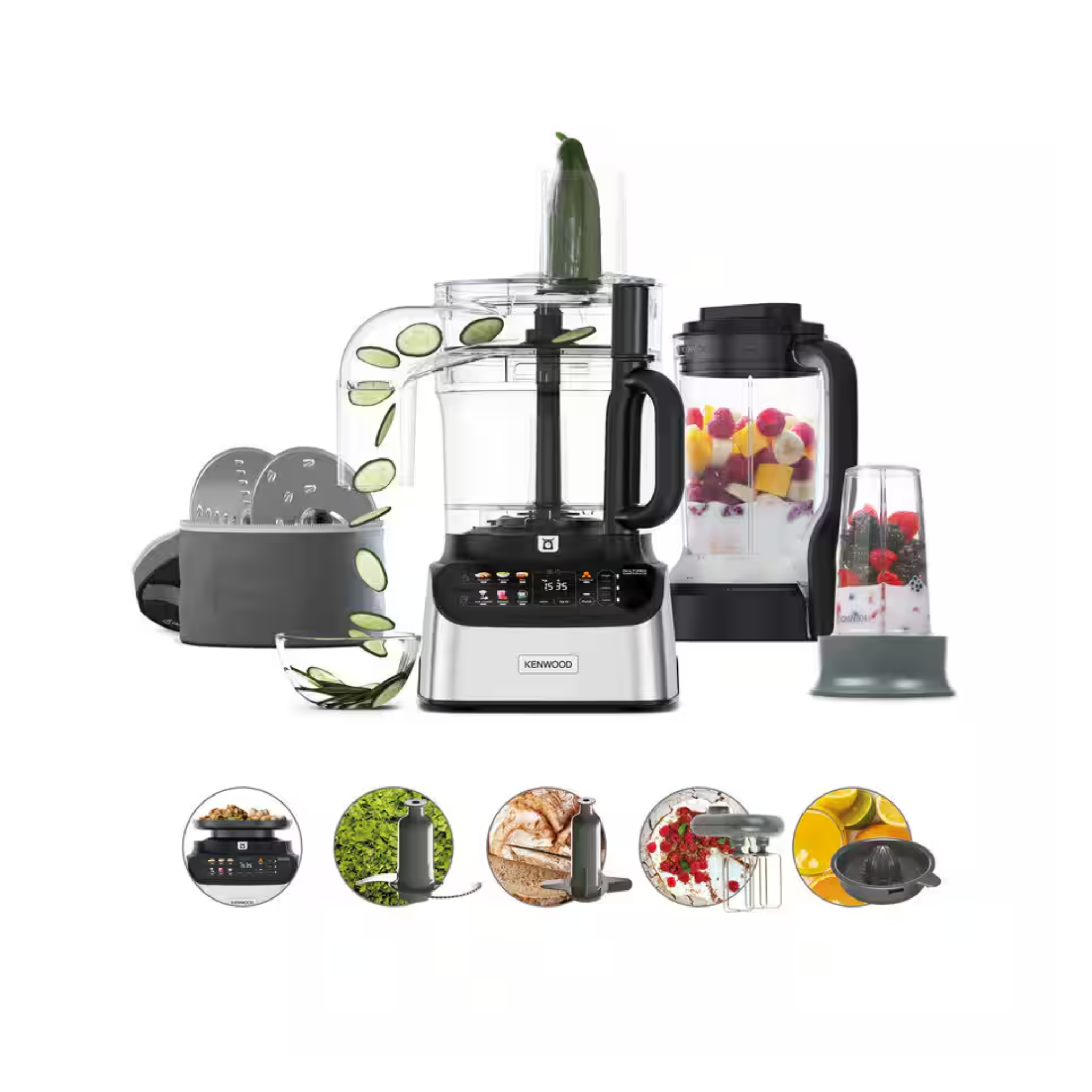 Kenwood 3L 1000W MultiPro OneTouch Food Processor (FDM73.850SS)